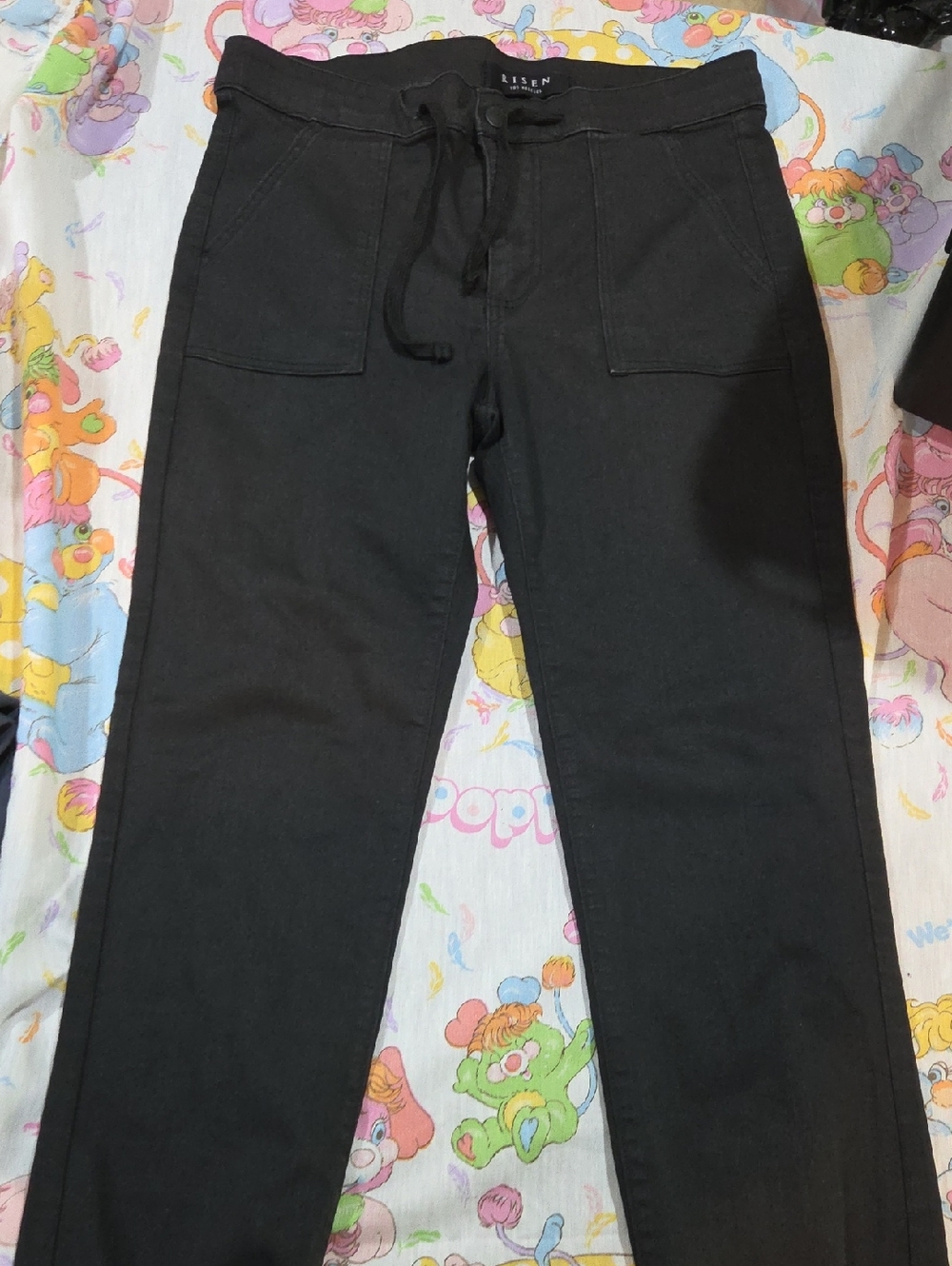 Risen Black Denim Joggers 9